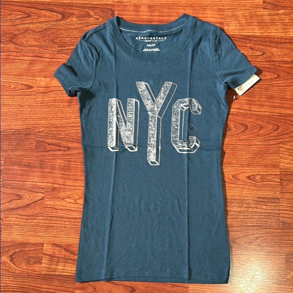 Aeropostale Dark Blue NYC Graphic Tee